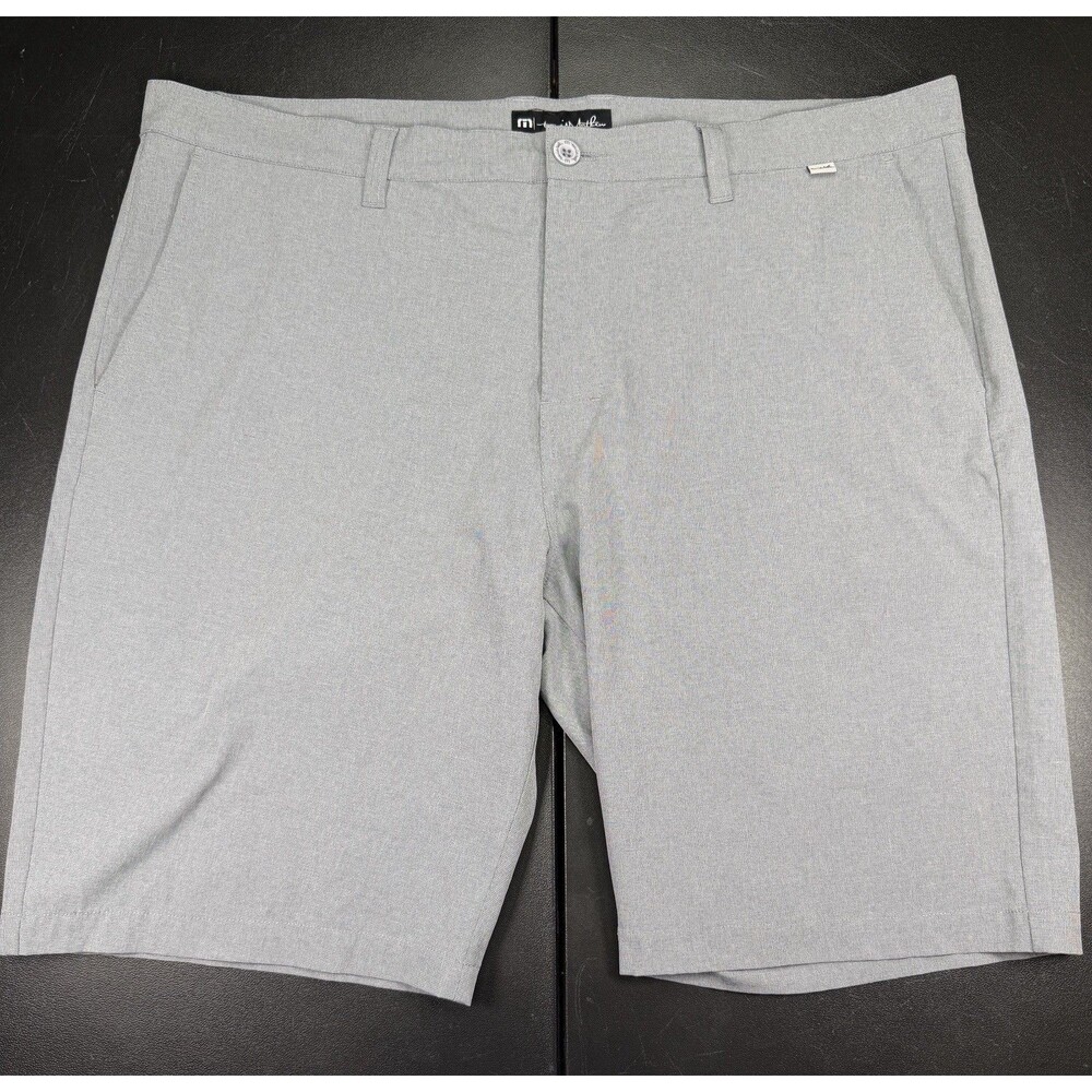 Travis Mathew Golf Shorts Mens 42 Gray Excellent Beck Performance Stretch